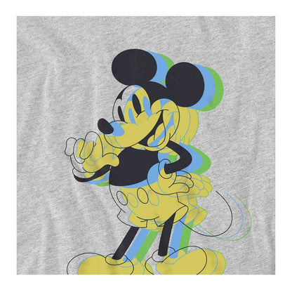 Athletic Heather - Side - Disney Childrens-Kids Trippy Mickey Mouse Sweatshirt
