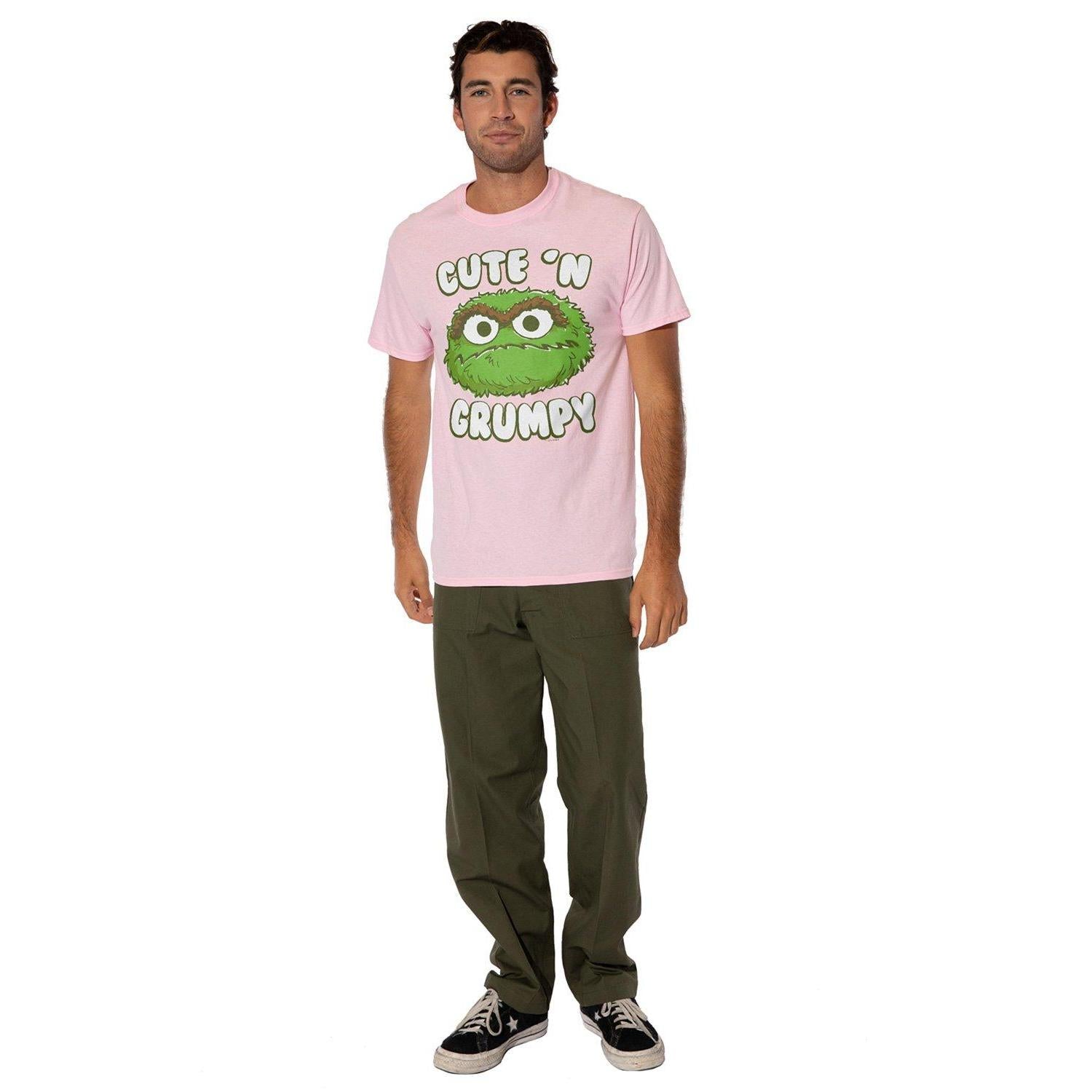 Azalea - Side - Sesame Street Mens Cute N Grumpy T-Shirt