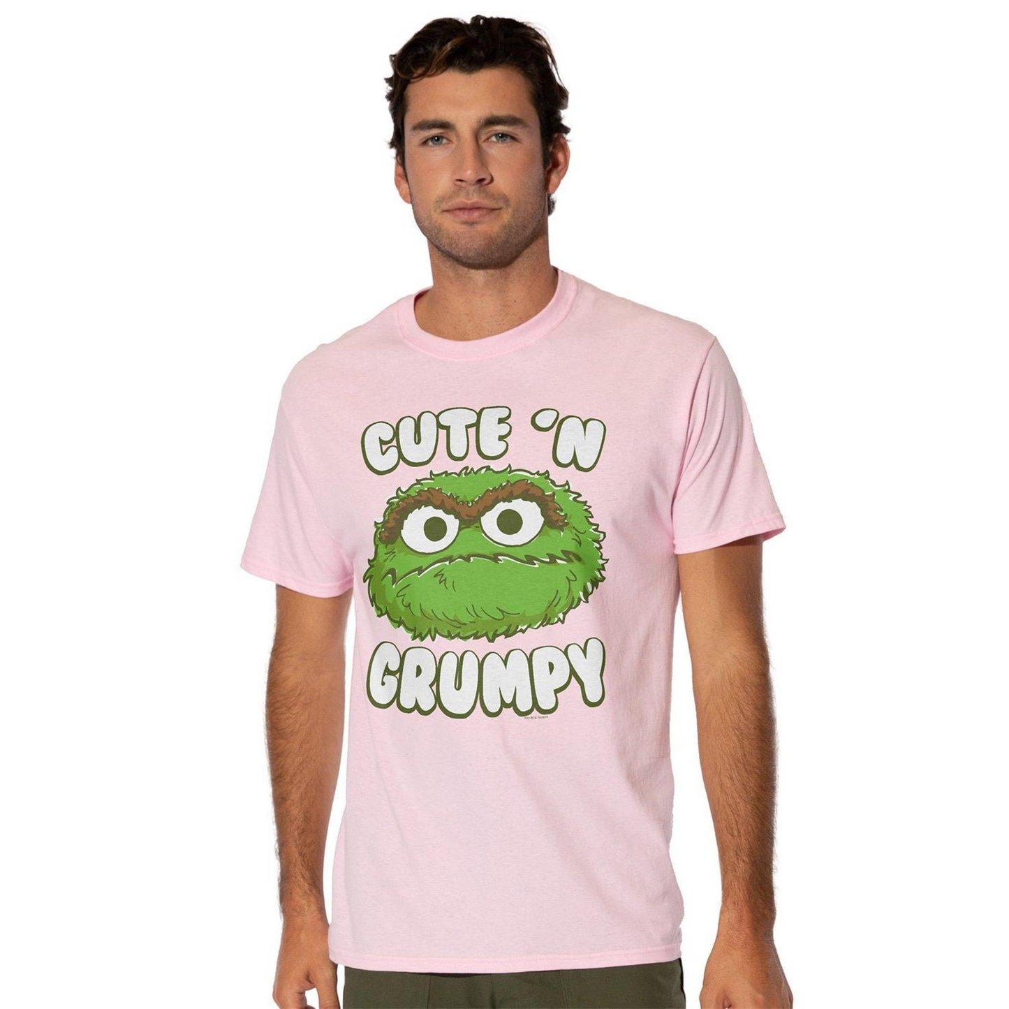 Azalea - Front - Sesame Street Mens Cute N Grumpy T-Shirt