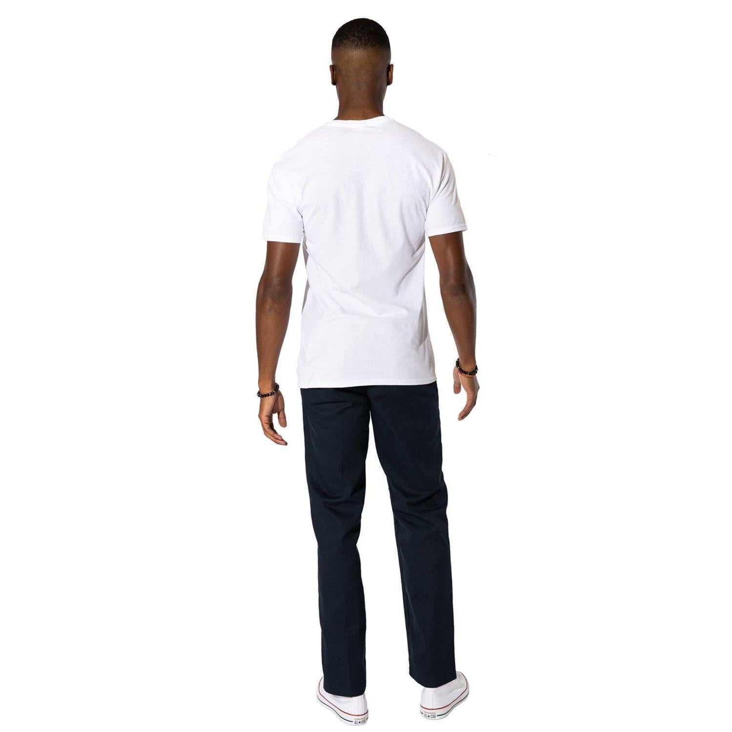 White - Back - Sesame Street Mens Raised On The Streets T-Shirt