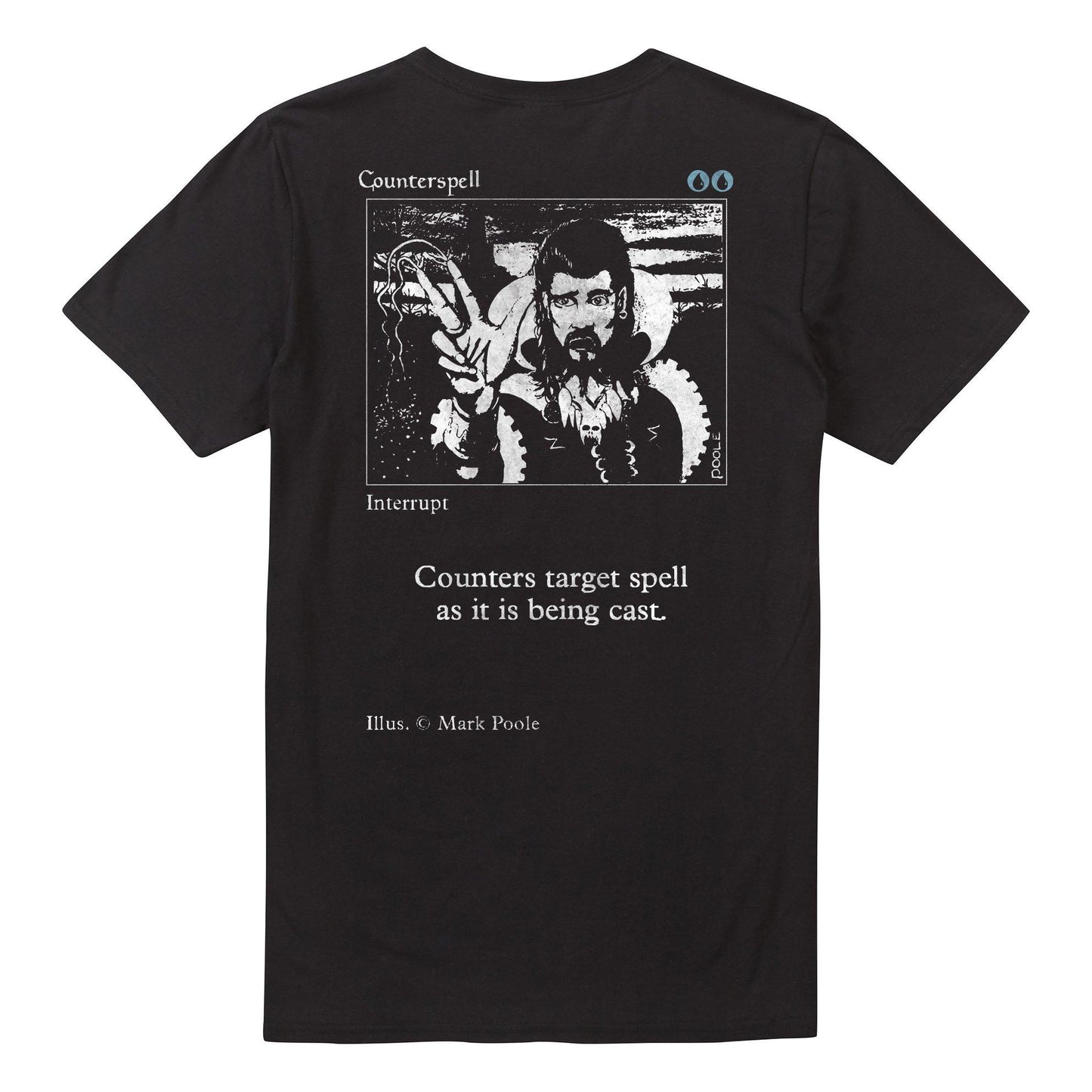 Black - Back - Magic The Gathering Mens Counterspell T-Shirt