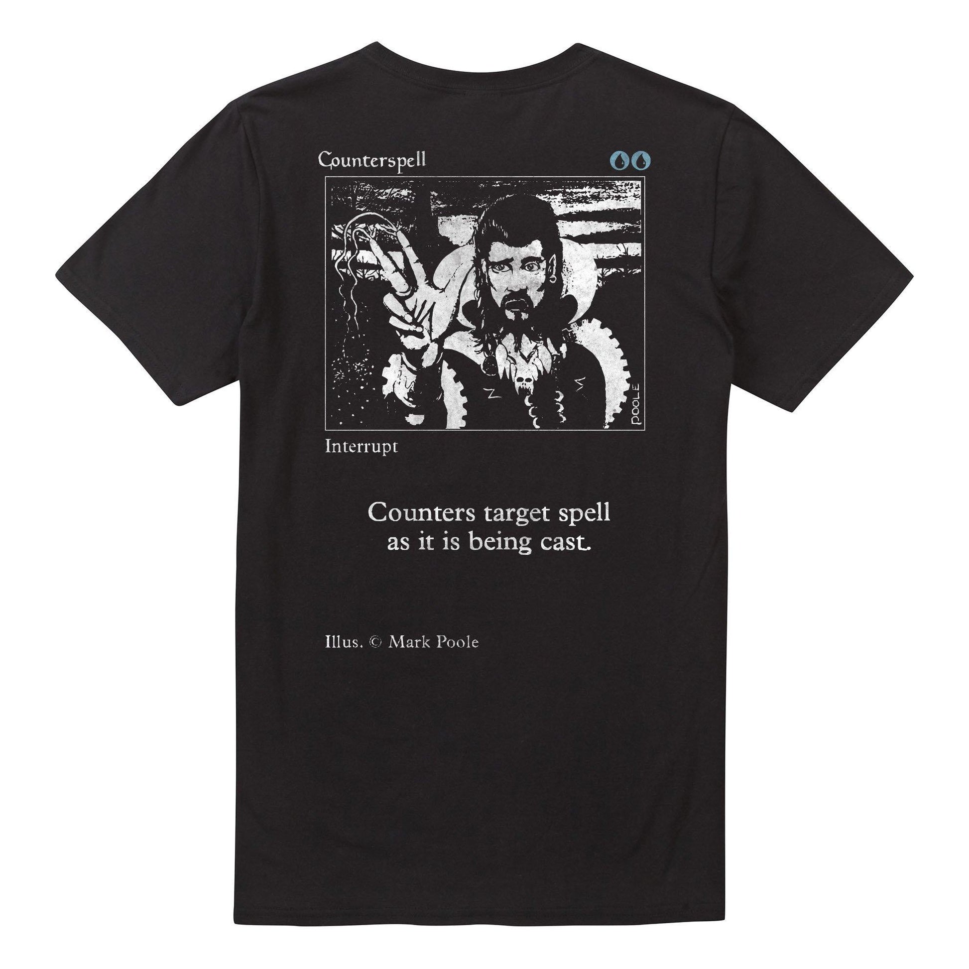Black - Back - Magic The Gathering Mens Counterspell T-Shirt