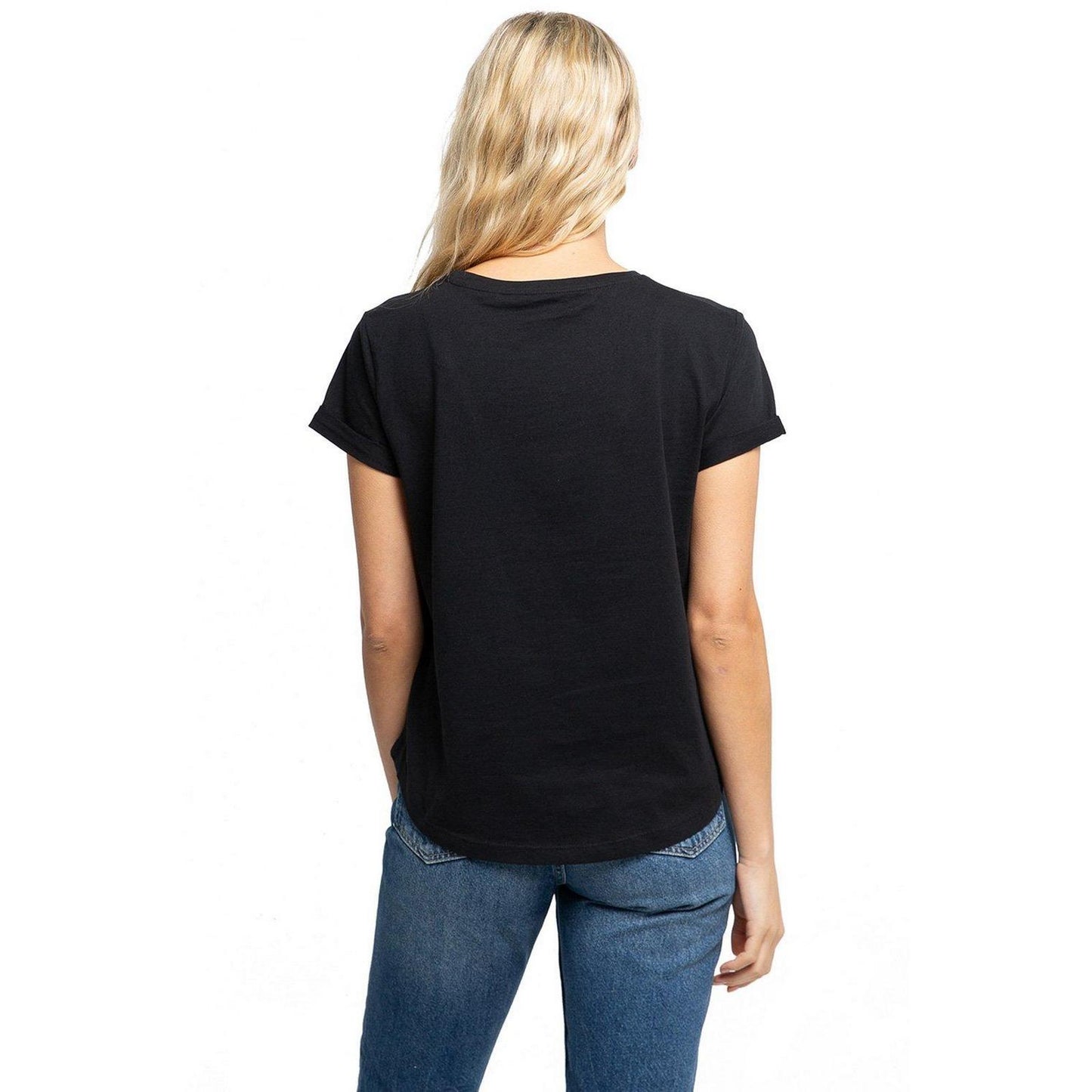 Black - Back - Sesame Street Womens-Ladies Logo T-Shirt