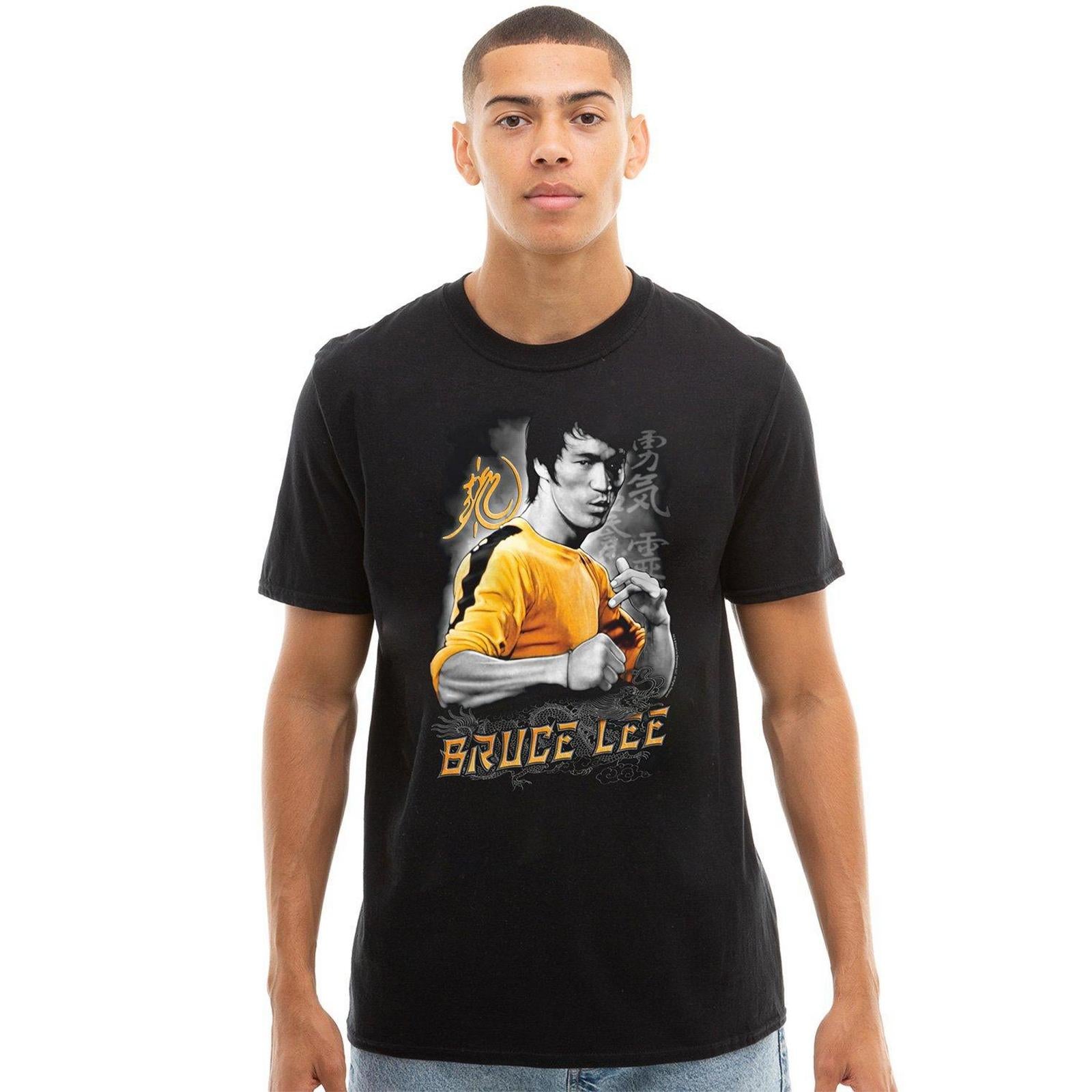 Black - Back - Bruce Lee Mens Fist Of Fury T-Shirt