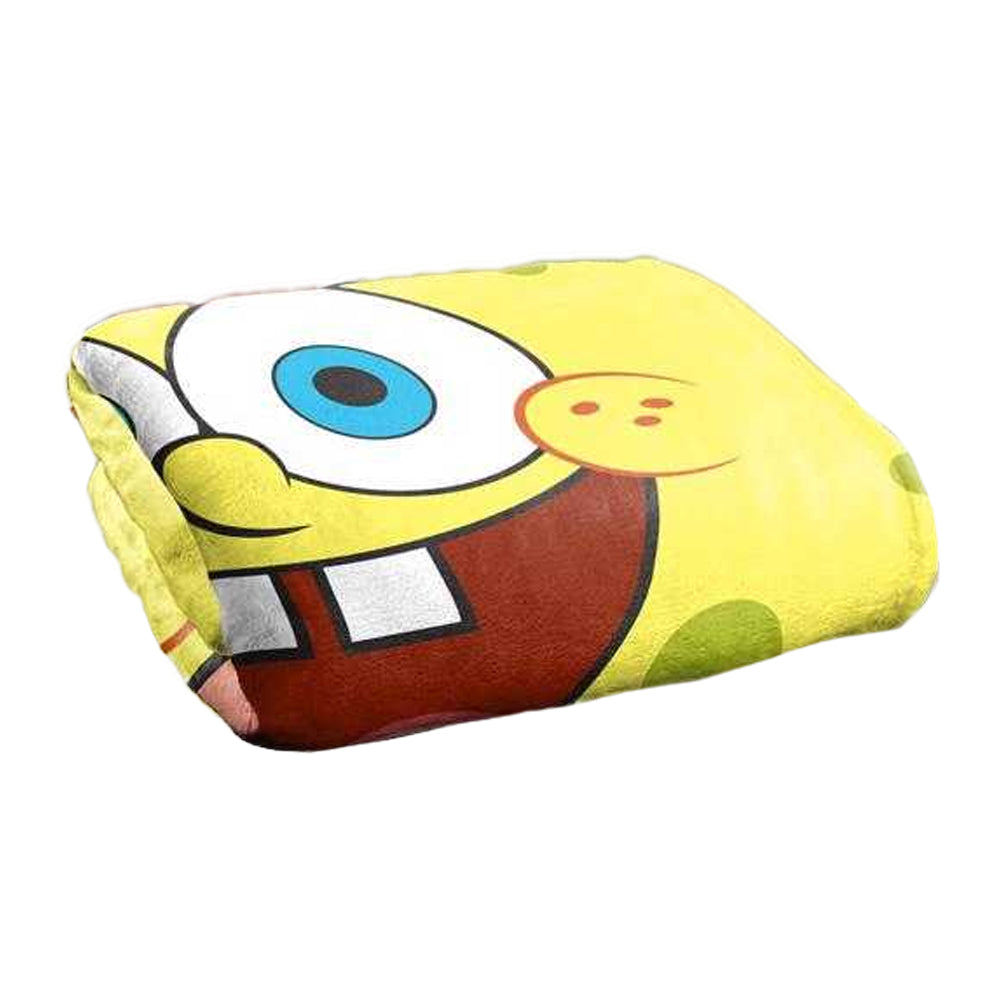 Yellow - Back - SpongeBob SquarePants Silky Goofy Blanket