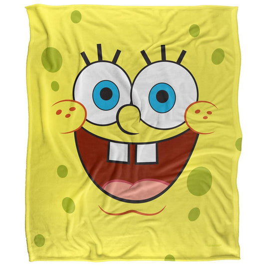 Yellow - Front - SpongeBob SquarePants Silky Goofy Blanket