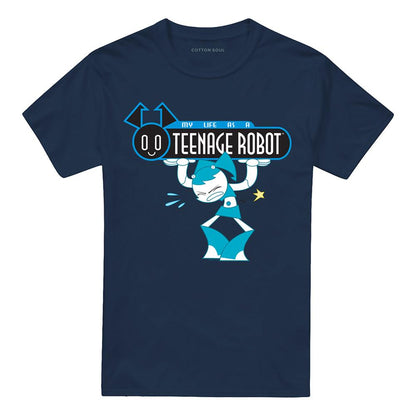 Navy - Lifestyle - My Life As A Teenage Robot Unisex Adult Jenny Wakeman Logo T-Shirt