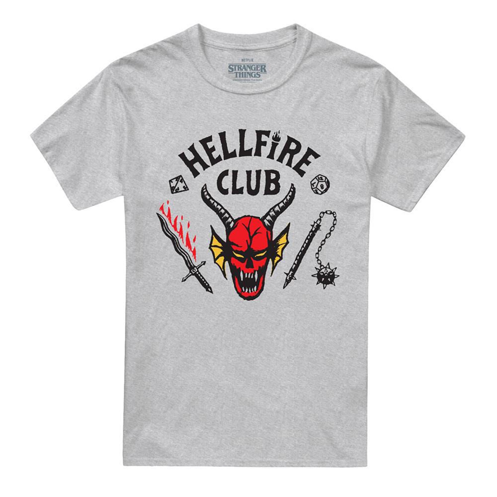 Sport Heather - Back - Stranger Things Mens Hellfire Club T-Shirt