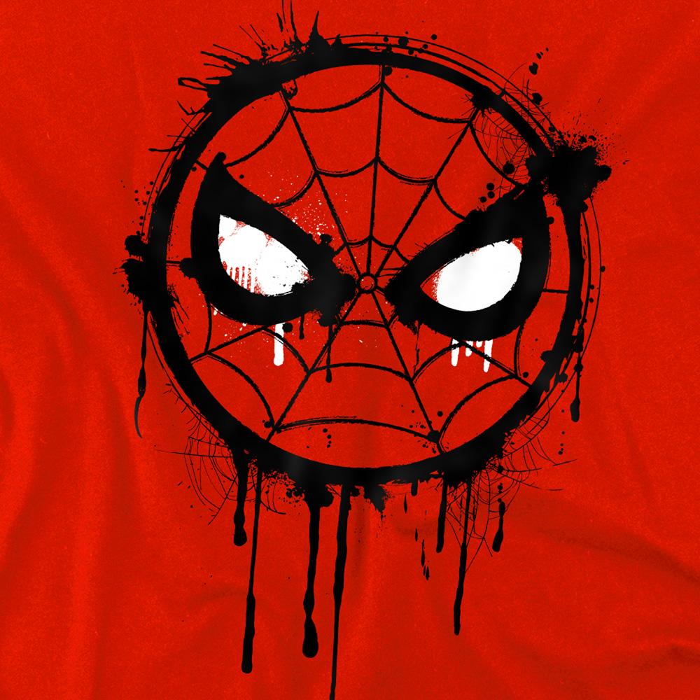 Red - Side - Spider-Man Childrens-Kids Peter Parker Graffiti Sweatshirt