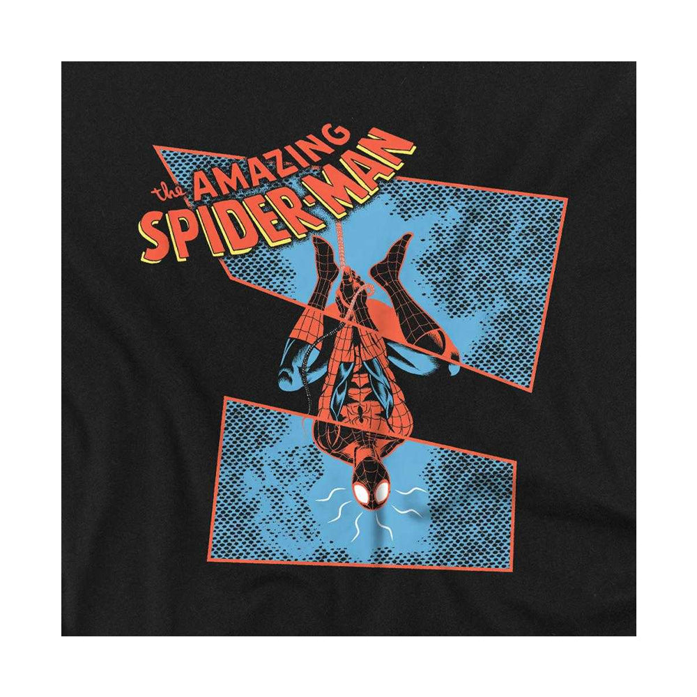 Black - Side - Spider-Man Childrens-Kids Spidey Senses Tingling Sweatshirt
