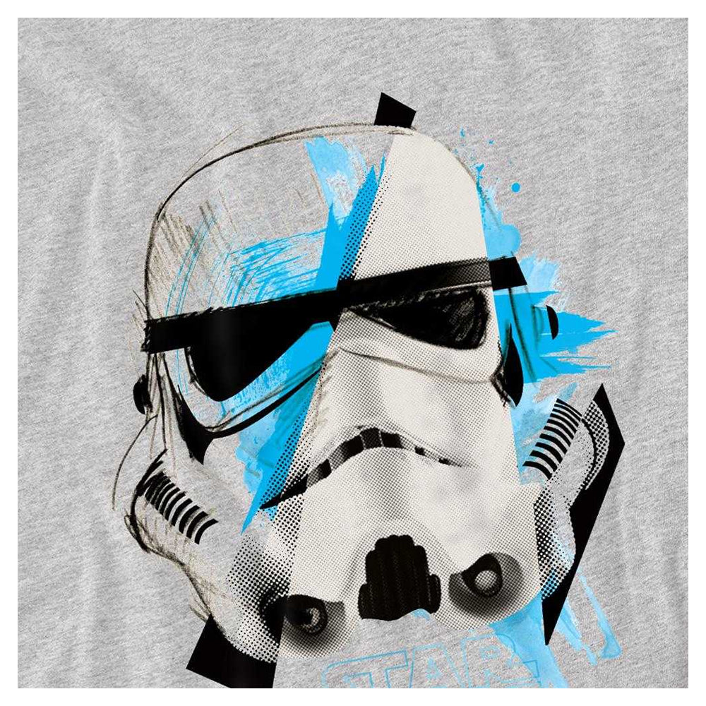Athletic Heather - Side - Star Wars Childrens-Kids Trooper Cuts Sweatshirt