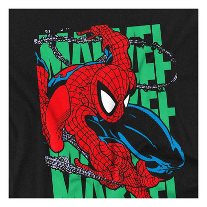 Black - Side - Spider-Man Childrens-Kids Wall Crawling Sweatshirt