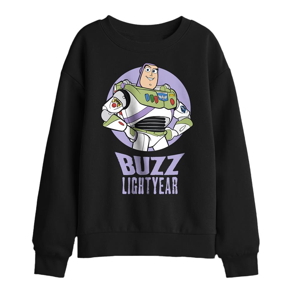 Black - Front - Toy Story Childrens-Kids Buzz Lightyear Sweatshirt