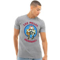 Sports Grey - Back - Breaking Bad Mens Los Pollos Emblem Heather T-Shirt