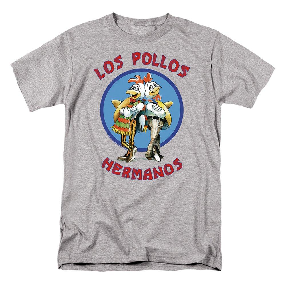 Sports Grey - Front - Breaking Bad Mens Los Pollos Emblem Heather T-Shirt