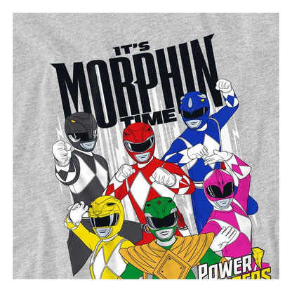 Athletic Heather - Side - Power Rangers Childrens-Kids It´s Morphin Time Sweatshirt