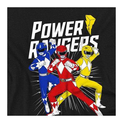 Black - Side - Power Rangers Childrens-Kids Trio Sweatshirt