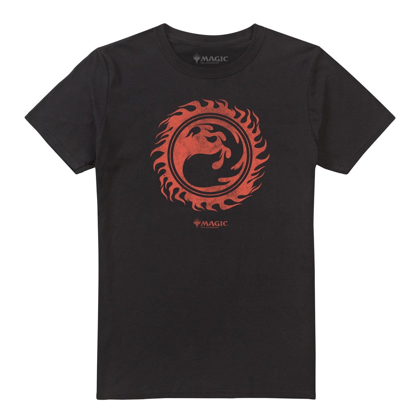Black - Front - Magic The Gathering Mens Fire Mana T-Shirt