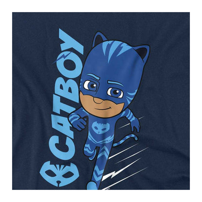 Navy - Side - PJ Masks Childrens-Kids Cat Boy Sweatshirt