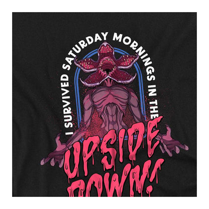 Black - Side - Stranger Things Childrens-Kids Survival Demogorgon Sweatshirt
