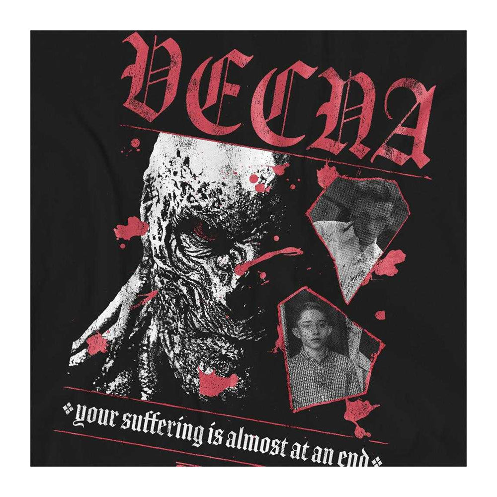 Black - Pack Shot - Stranger Things Womens-Ladies Suffering Vecna T-Shirt