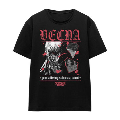 Black - Front - Stranger Things Womens-Ladies Suffering Vecna T-Shirt