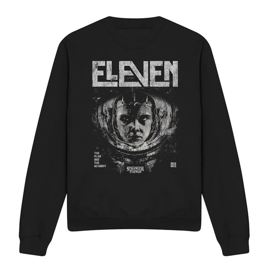 Black - Front - Stranger Things Unisex Adult Laboratory Eleven Sweatshirt