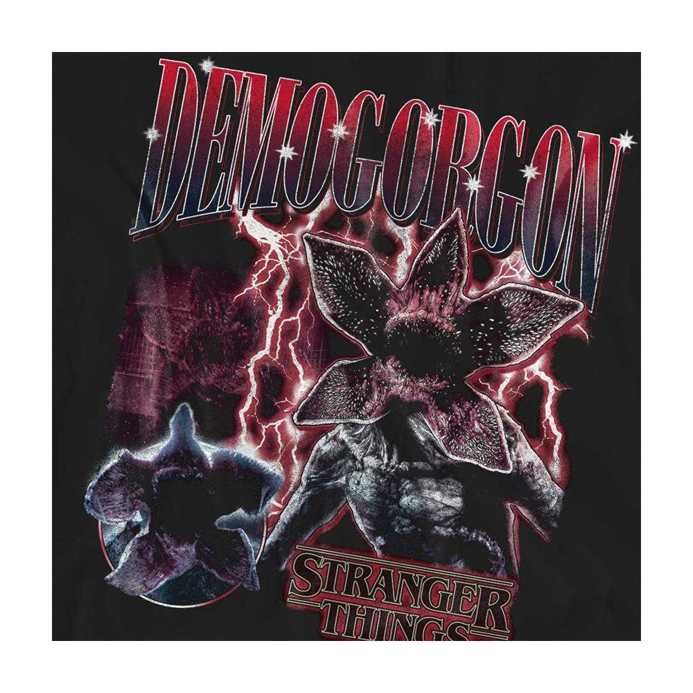 Black - Pack Shot - Stranger Things Womens-Ladies Demogorgon Homage T-Shirt