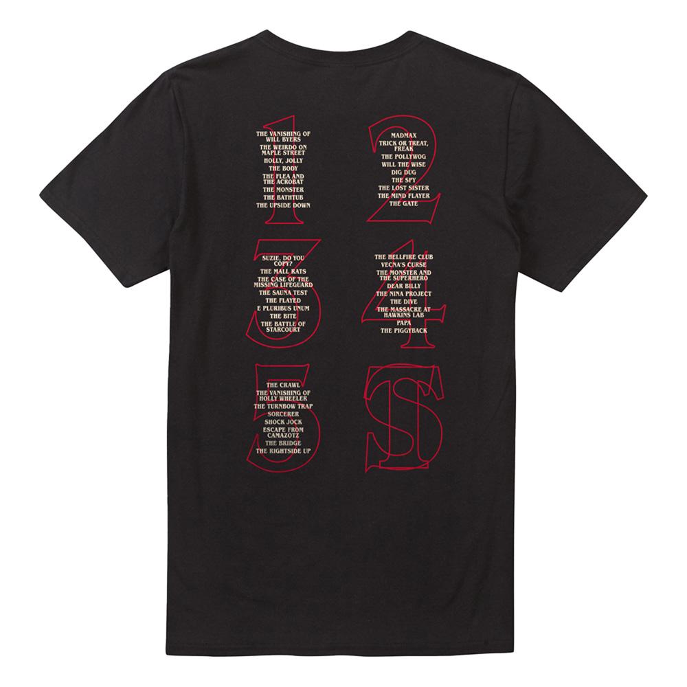 Black - Back - Stranger Things Unisex Adult One Last Adventure Back Print T-Shirt