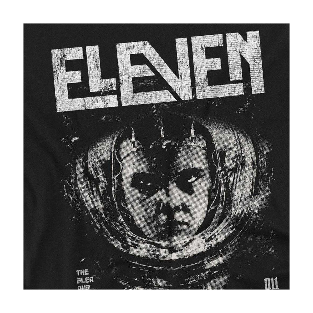 Black - Side - Stranger Things Unisex Adult Laboratory Eleven Long-Sleeved T-Shirt