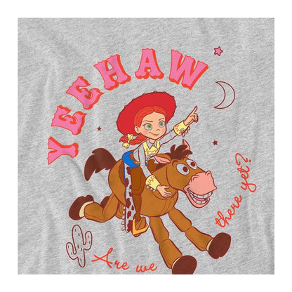 Athletic Heather - Side - Disney Childrens-Kids Yeehaw Jessie & Bullseye Sweatshirt