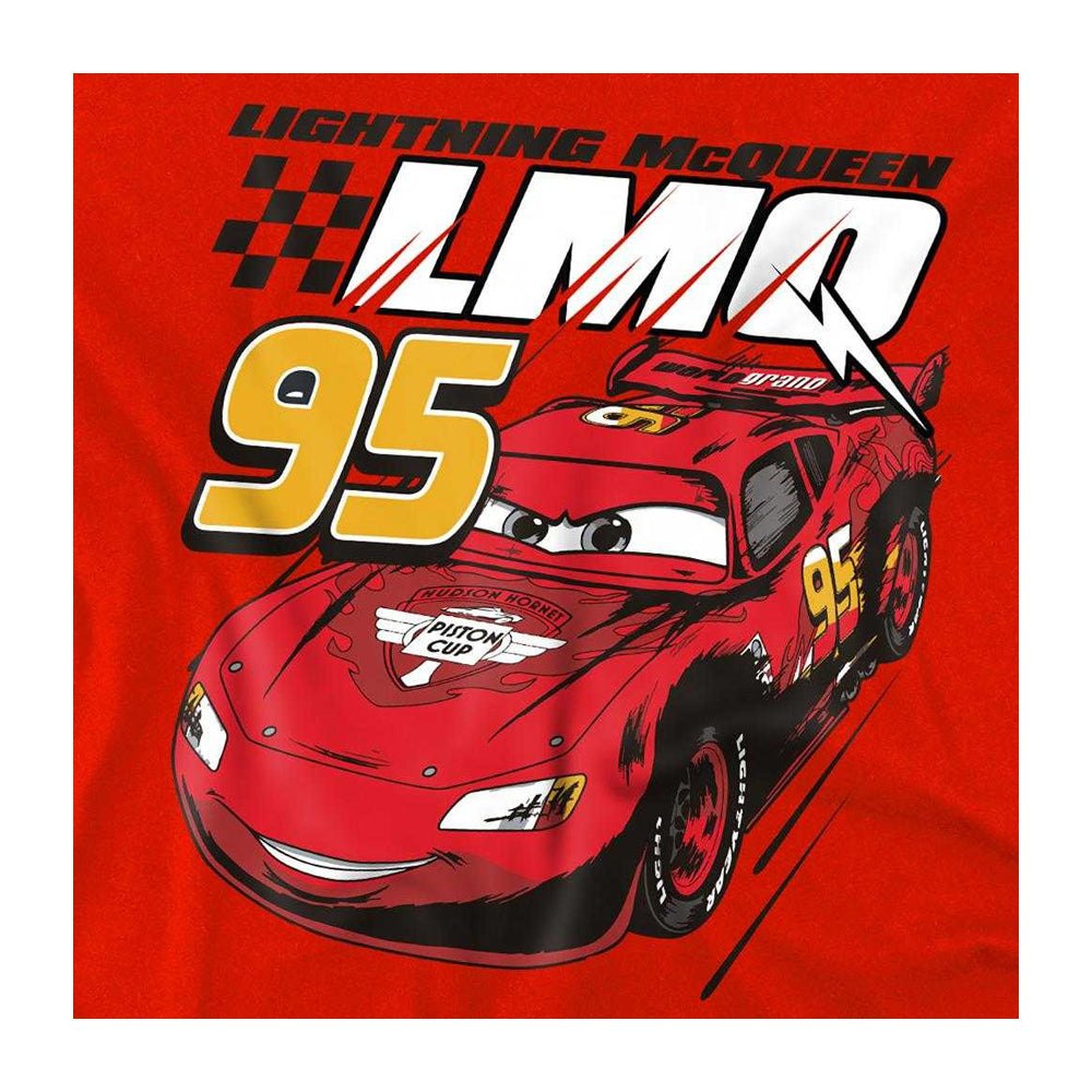 Red - Side - Cars Childrens-Kids Speed Lightning McQueen Sweatshirt