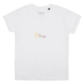 White - Front - Disney Girls Rainbow Logo T-Shirt