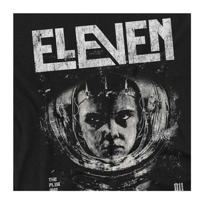 Black - Side - Stranger Things Unisex Adult Laboratory Eleven T-Shirt