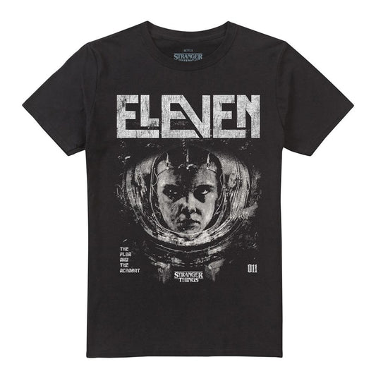 Black - Front - Stranger Things Unisex Adult Laboratory Eleven T-Shirt