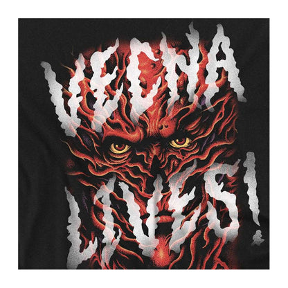 Black - Side - Stranger Things Unisex Adult Vecna Lives Long-Sleeved T-Shirt