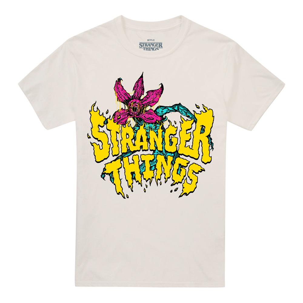 Natural - Front - Stranger Things Unisex Adult Cruiser Demogorgon T-Shirt