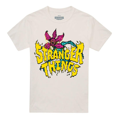 Natural - Front - Stranger Things Unisex Adult Cruiser Demogorgon T-Shirt