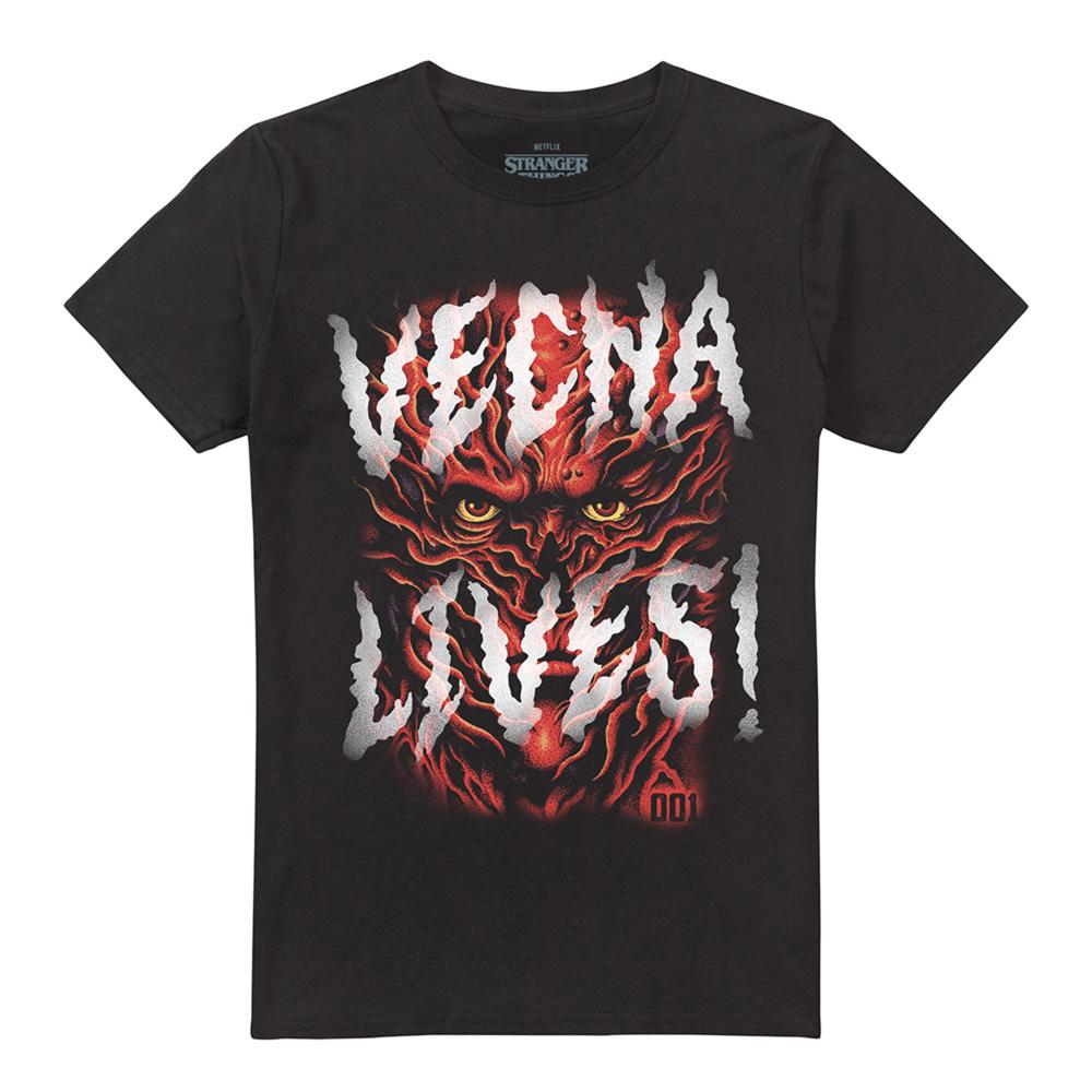 Black - Front - Stranger Things Unisex Adult Vecna Lives T-Shirt