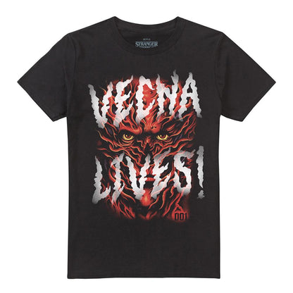 Black - Front - Stranger Things Unisex Adult Vecna Lives T-Shirt