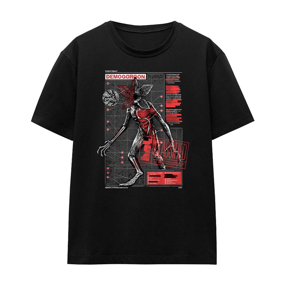 Black - Front - Stranger Things Womens-Ladies Demogorgon Monster T-Shirt