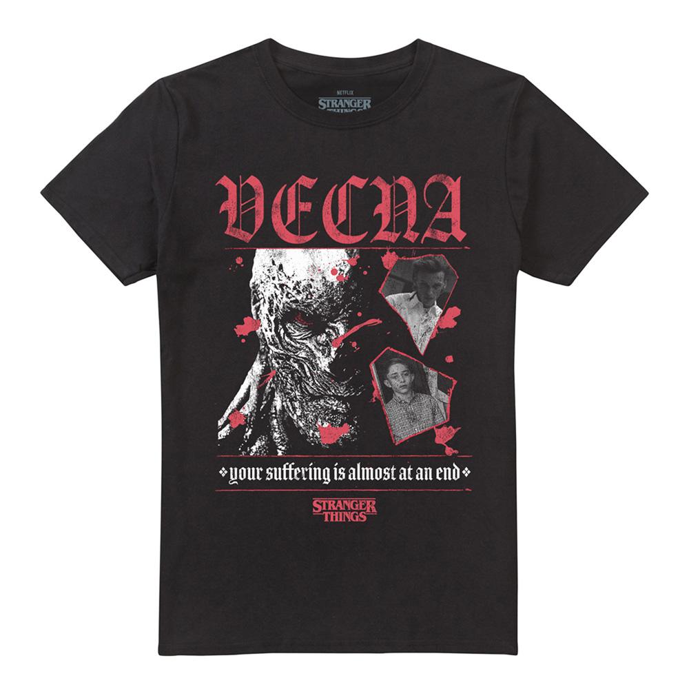 Black - Front - Stranger Things Unisex Adult Suffering Vecna T-Shirt