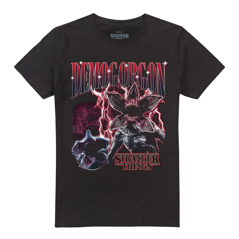 Black - Front - Stranger Things Unisex Adult Demogorgon Homage T-Shirt