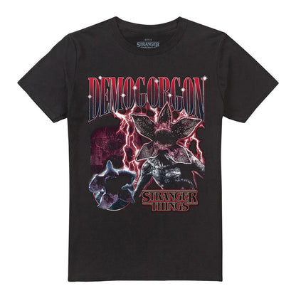 Black - Front - Stranger Things Unisex Adult Demogorgon Homage T-Shirt