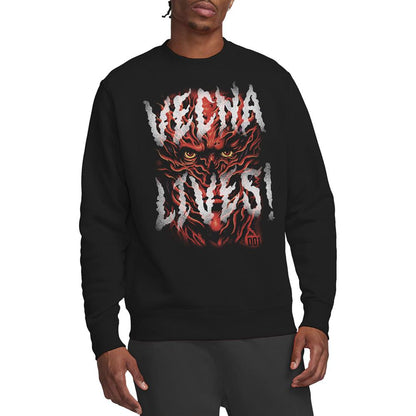 Black - Back - Stranger Things Unisex Adult Vecna Lives Sweatshirt