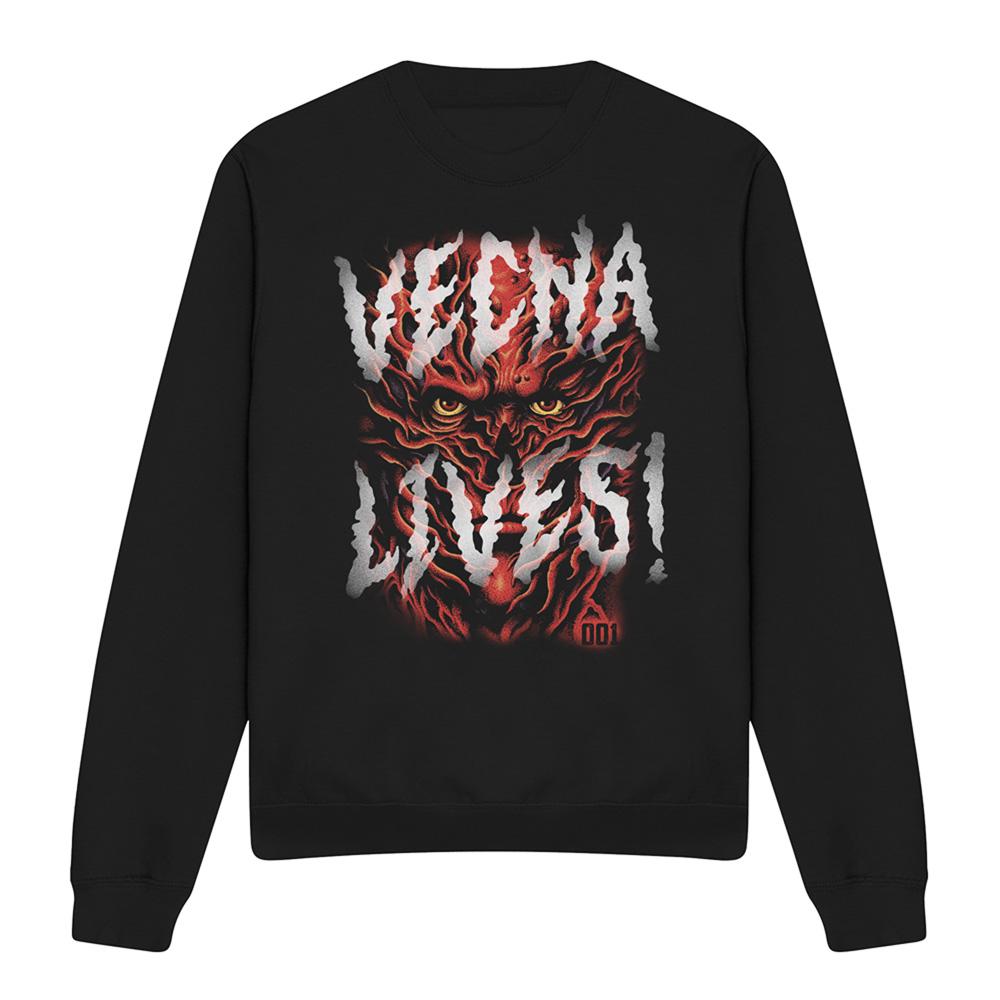 Black - Front - Stranger Things Unisex Adult Vecna Lives Sweatshirt