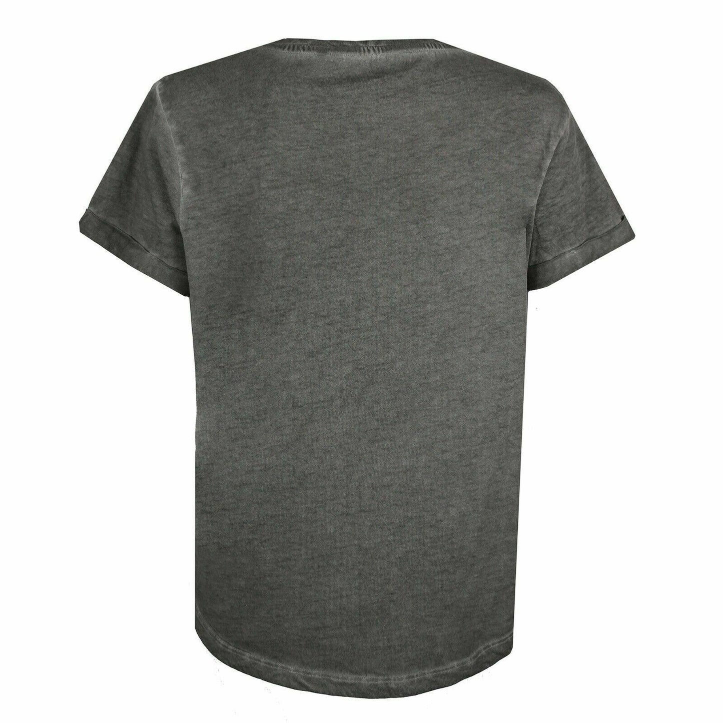 Vintage Charcoal - Back - SmileyWorld Womens-Ladies Famous Vintage Wash T-Shirt