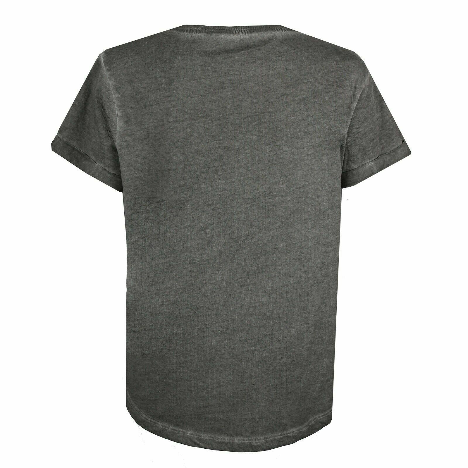 Vintage Charcoal - Back - SmileyWorld Womens-Ladies Famous Vintage Wash T-Shirt