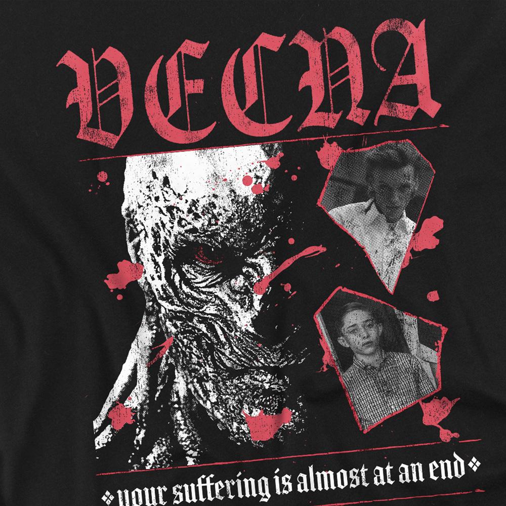 Black - Back - Stranger Things Unisex Adult Suffering Vecna Long-Sleeved T-Shirt