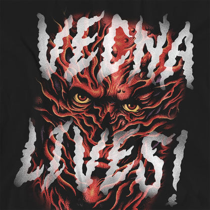 Black - Side - Stranger Things Womens-Ladies Vecna Lives T-Shirt